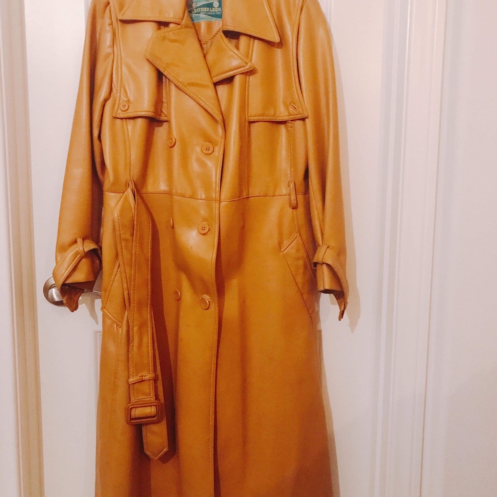 Leather coat